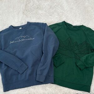 🦄 Bundke of 2 Mountain Print Sweatshirts
